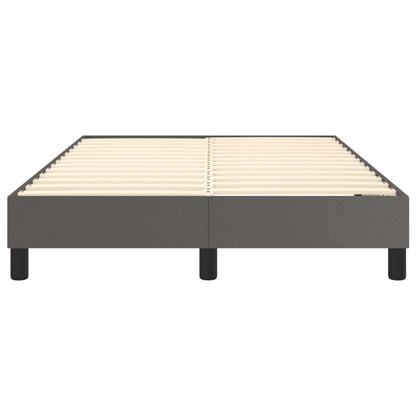 Boxspringframe kunstleer grijs 120x200 cm 120 x 200 cm 25 cm Grijs