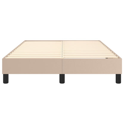 Boxspringframe Kunstleer Cappuccino 120 x 200 cm 25 cm
