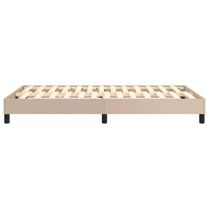 Boxspringframe Kunstleer Cappuccino 120 x 200 cm 25 cm