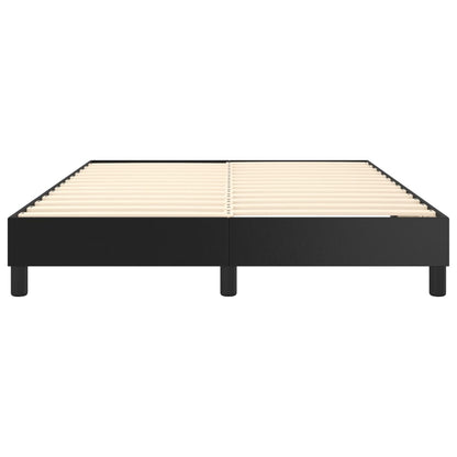 Boxspringframe Kunstleer 140 x 190 cm 25 cm Zwart