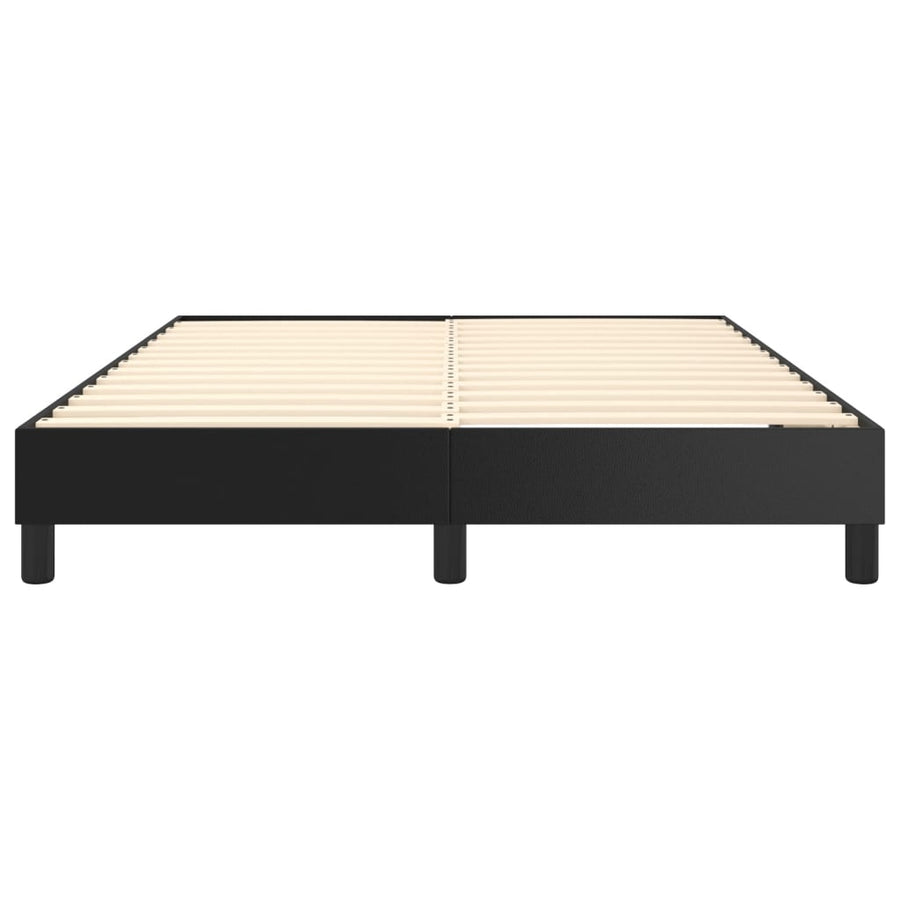 Boxspringframe Kunstleer 140 x 190 cm 25 cm Zwart