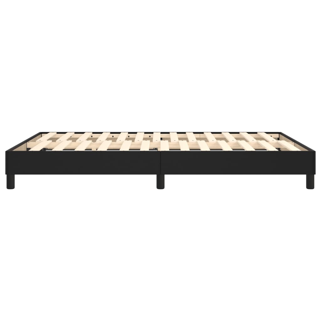 Boxspringframe Kunstleer 140 x 190 cm 25 cm Zwart