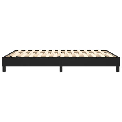 Boxspringframe Kunstleer 140 x 190 cm 25 cm Zwart