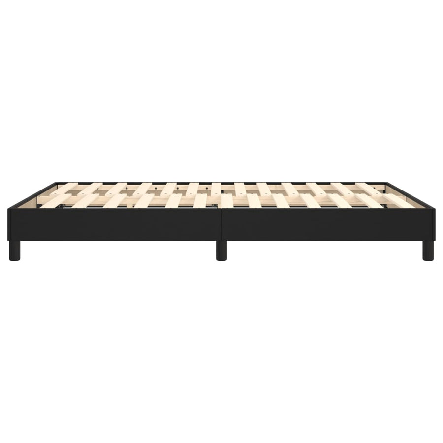 Boxspringframe Kunstleer 140 x 190 cm 25 cm Zwart