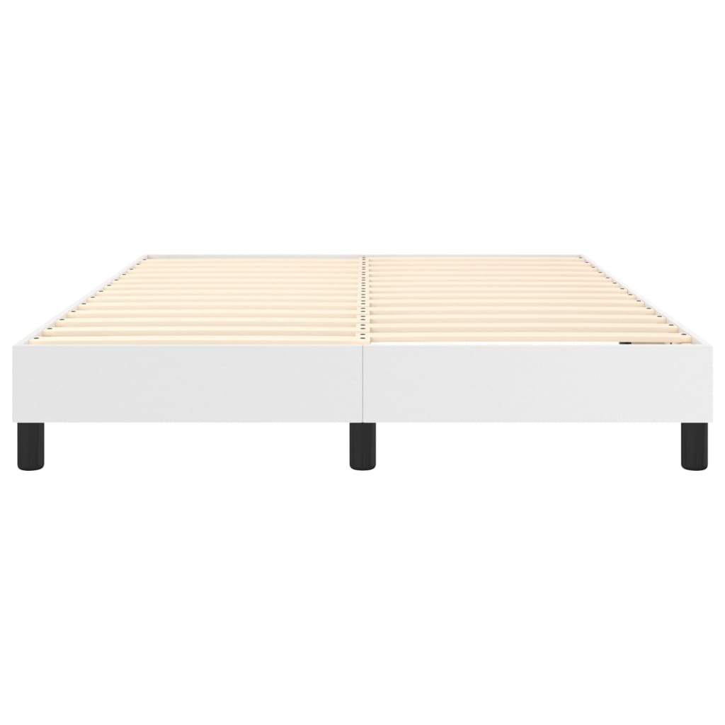Boxspringframe Kunstleer 140 x 190 cm 25 cm Wit