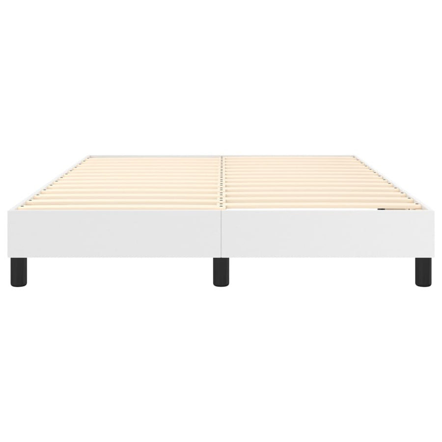 Boxspringframe Kunstleer 140 x 190 cm 25 cm Wit