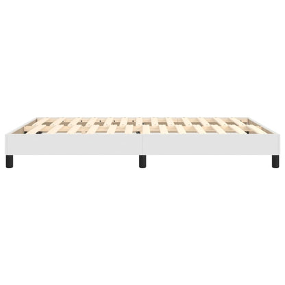 Boxspringframe Kunstleer 140 x 190 cm 25 cm Wit