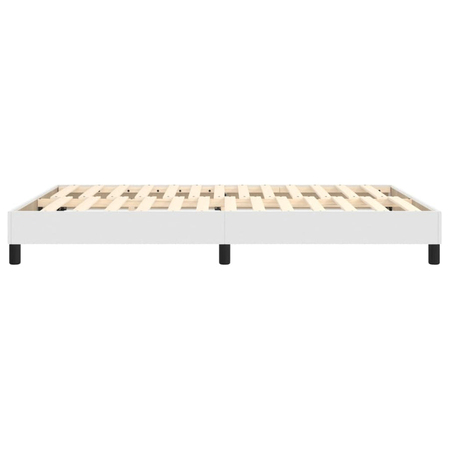 Boxspringframe Kunstleer 140 x 190 cm 25 cm Wit