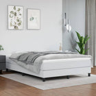 Boxspring bed 140x190 cm kunstleer wit