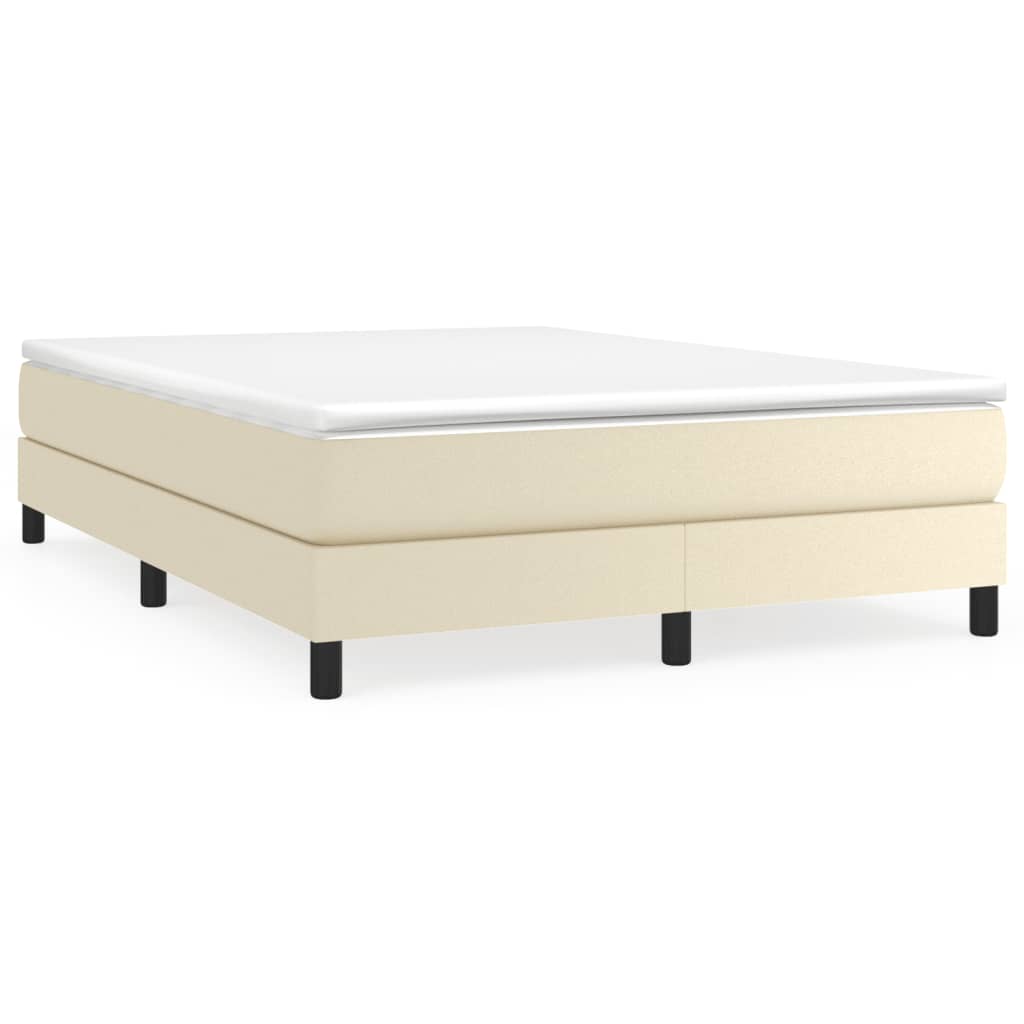 Bedframe Kunstleer Kleurig Crème 140 x 190 cm 25 cm