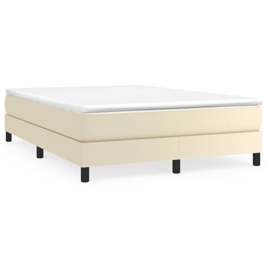 Bedframe Kunstleer Kleurig Crème 140 x 190 cm 25 cm