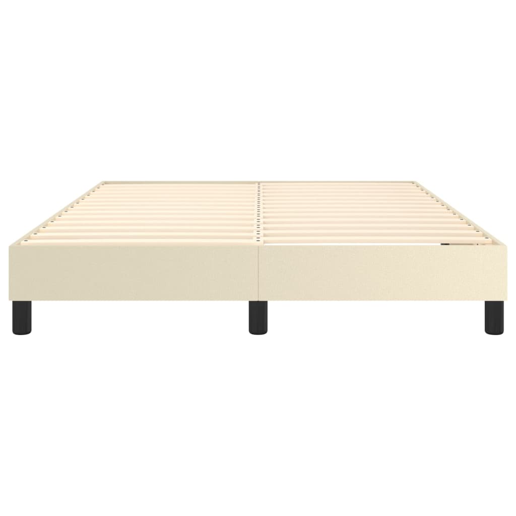 Bedframe Kunstleer Kleurig Crème 140 x 190 cm 25 cm