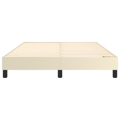 Bedframe Kunstleer Kleurig Crème 140 x 190 cm 25 cm