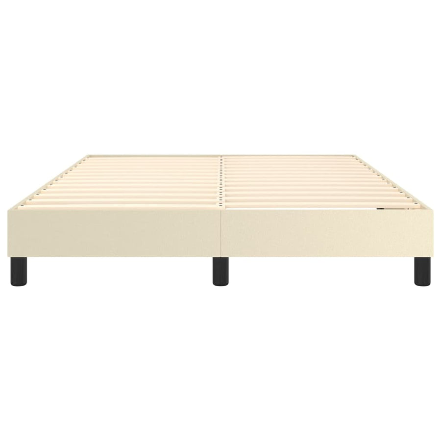 Bedframe Kunstleer Kleurig Crème 140 x 190 cm 25 cm