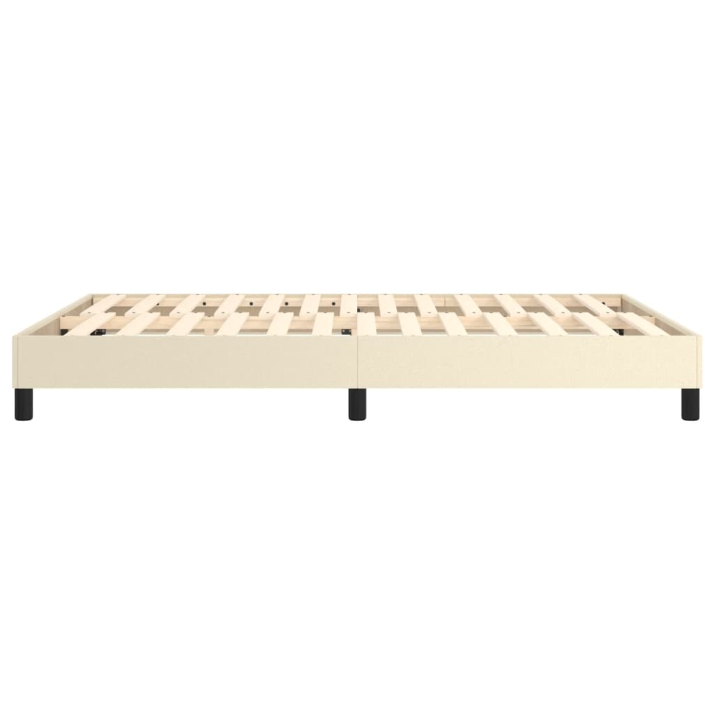 Bedframe Kunstleer Kleurig Crème 140 x 190 cm 25 cm