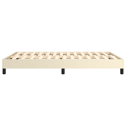 Bedframe Kunstleer Kleurig Crème 140 x 190 cm 25 cm