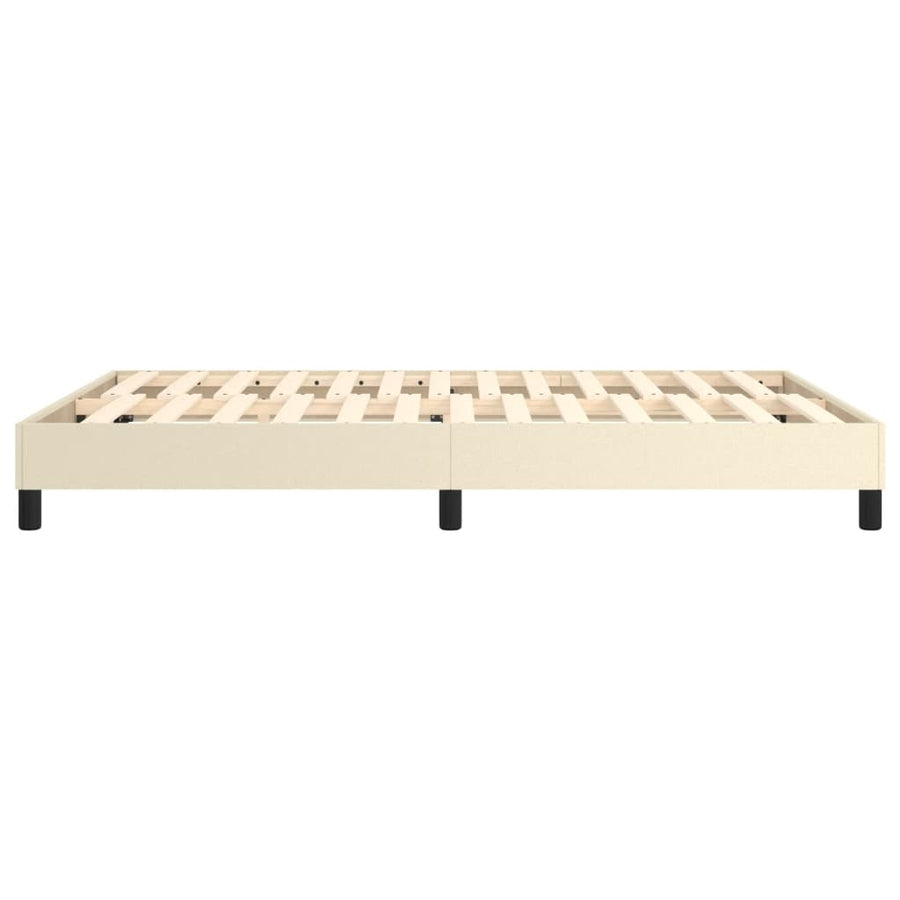 Bedframe Kunstleer Kleurig Crème 140 x 190 cm 25 cm