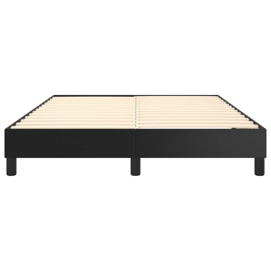 Boxspringframe Kunstleer 140 x 200 cm 25 cm Zwart