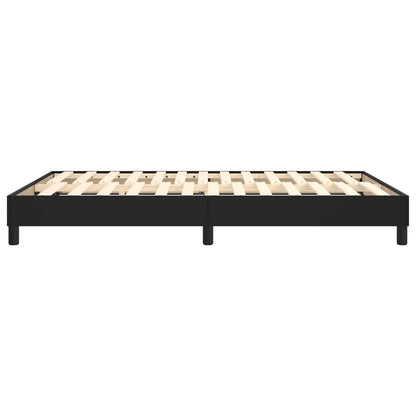Boxspringframe Kunstleer 140 x 200 cm 25 cm Zwart
