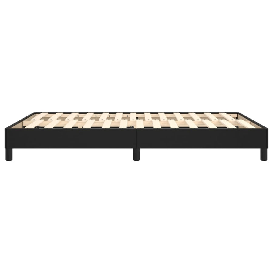 Boxspringframe Kunstleer 140 x 200 cm 25 cm Zwart