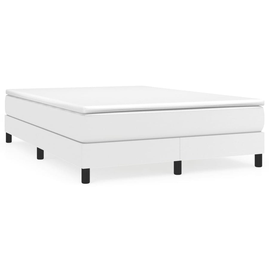 Boxspringframe Kunstleer 140 x 200 cm 25 cm Wit