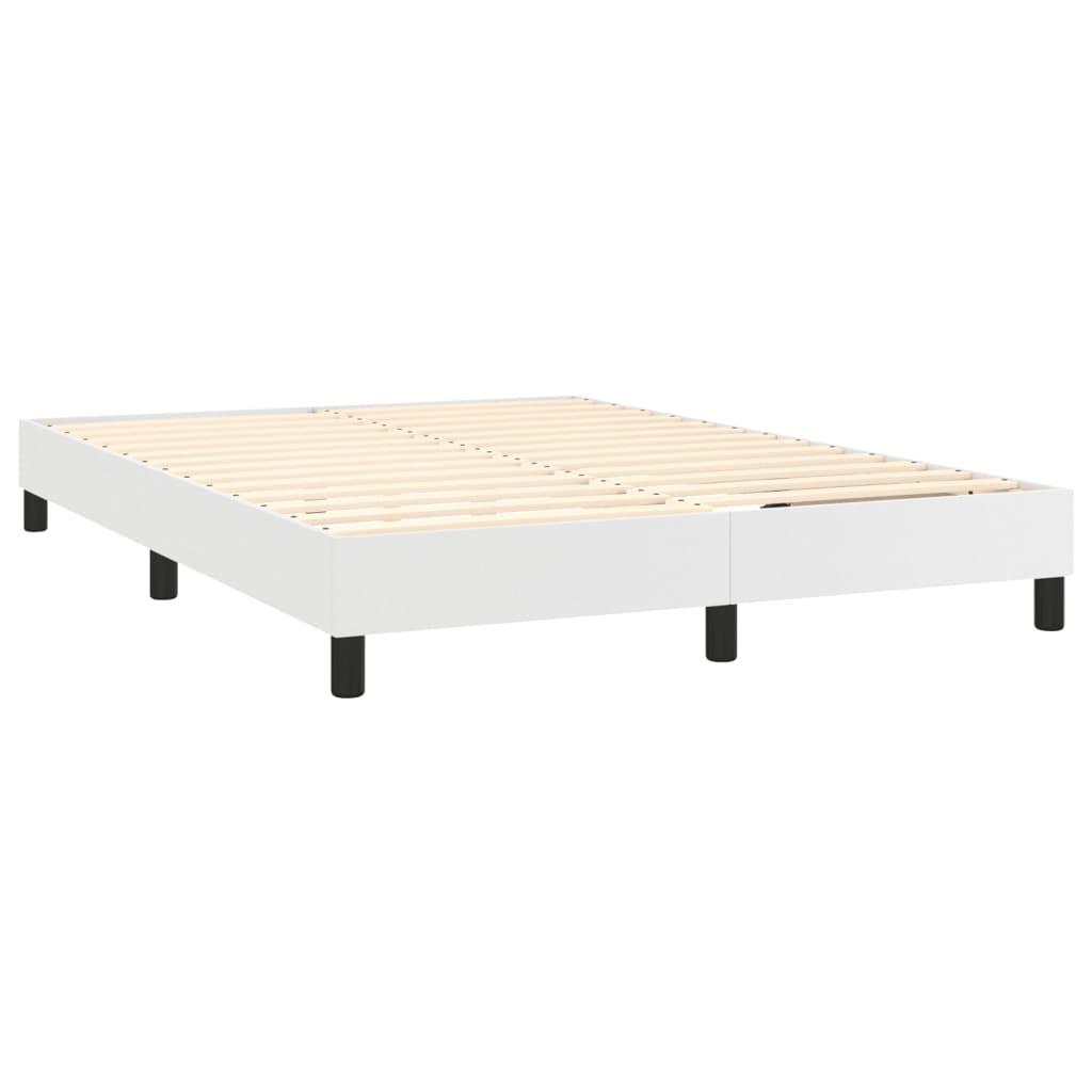 Boxspringframe Kunstleer 140 x 200 cm 25 cm Wit