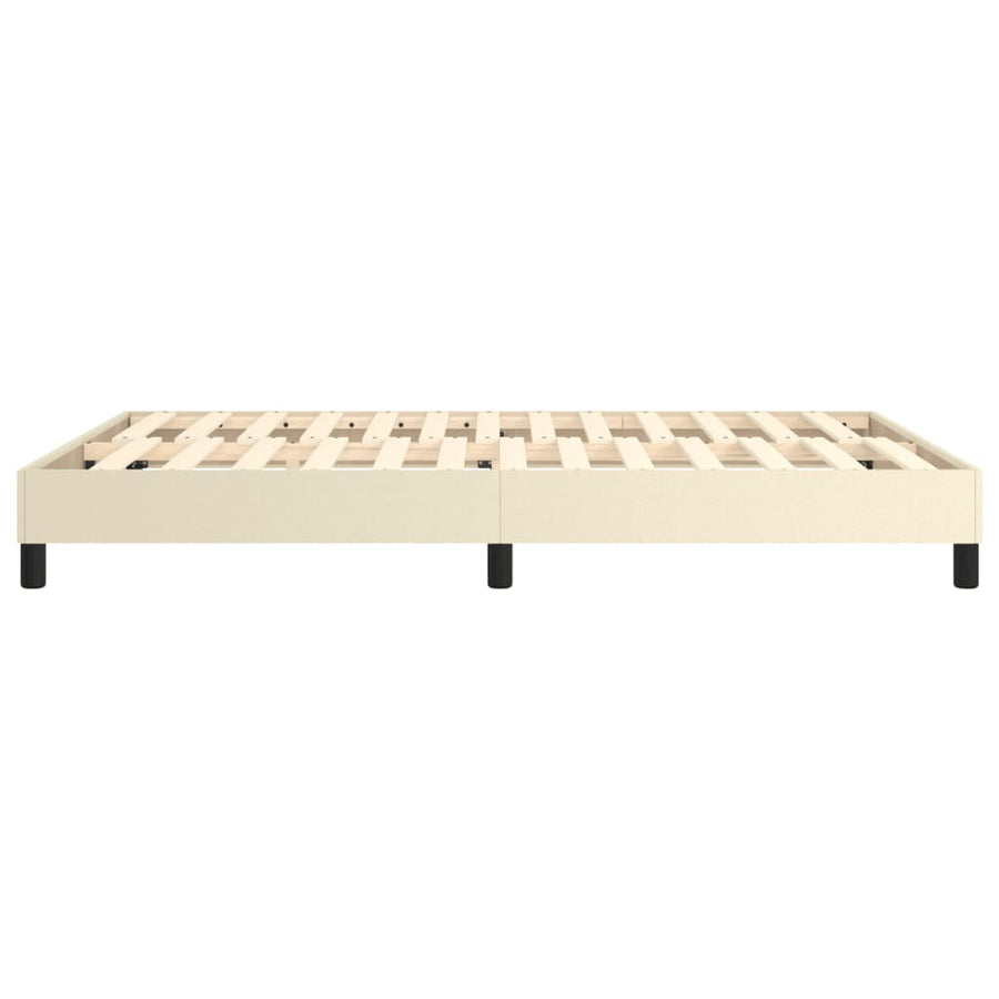 Boxspringframe Kunstleer Crèmekleurig 140X200 Cm 140 x 200 cm 25 cm