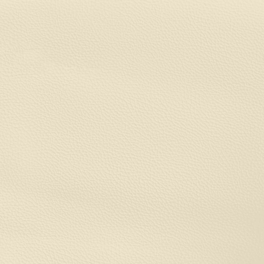 Boxspringframe Kunstleer Crèmekleurig 140X200 Cm 140 x 200 cm 25 cm