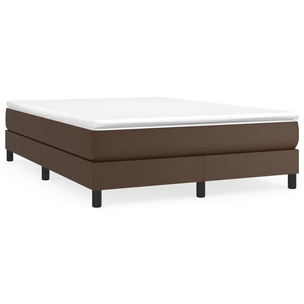 Boxspringframe Kunstleer 140 x 200 cm 25 cm Bruin