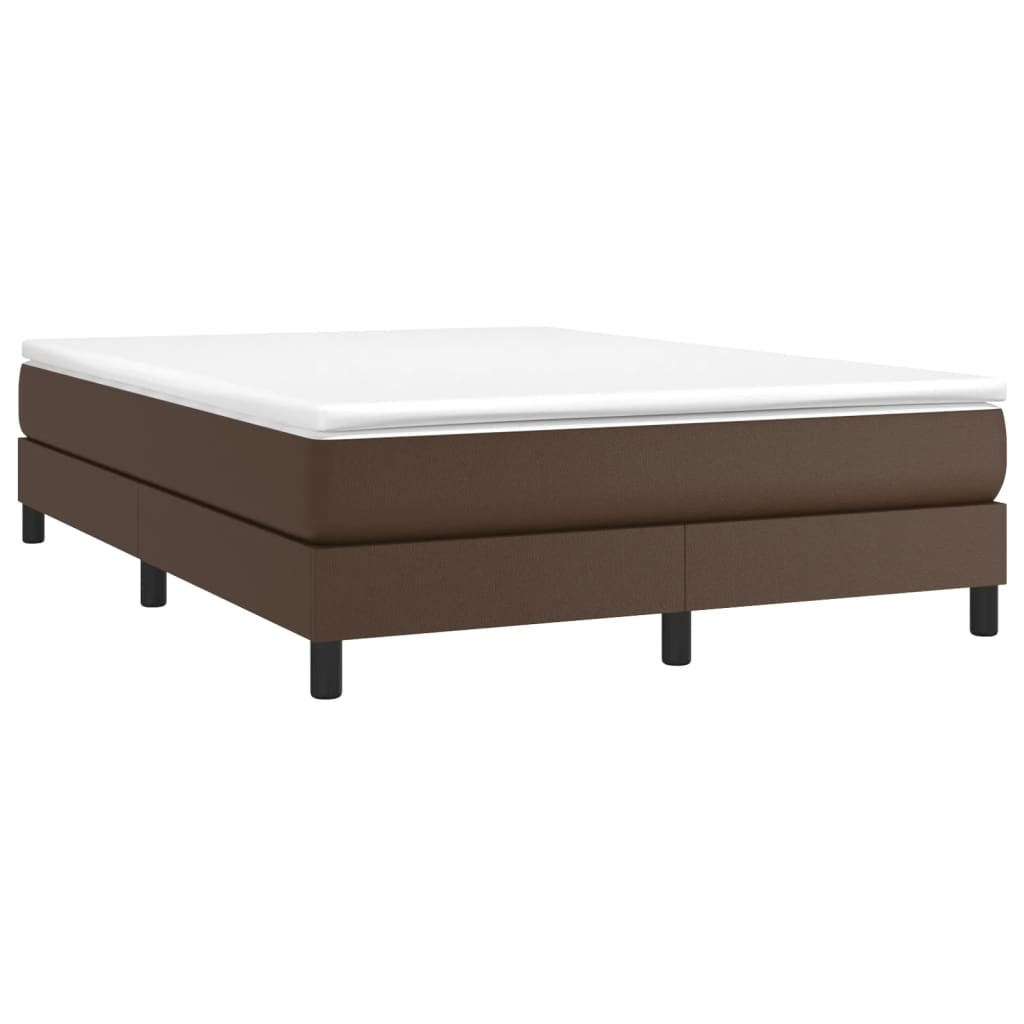 Boxspringframe Kunstleer 140 x 200 cm 25 cm Bruin