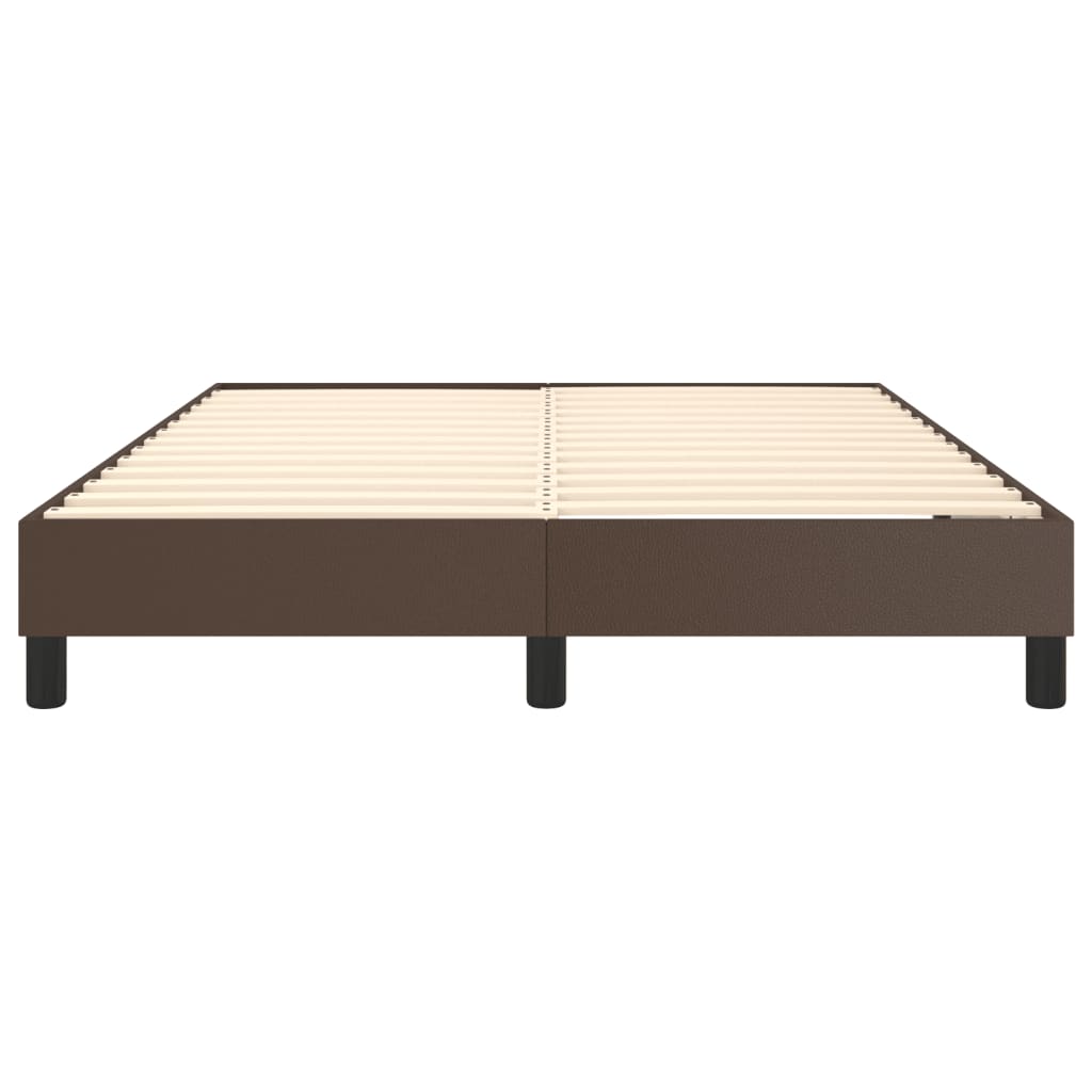Boxspringframe Kunstleer 140 x 200 cm 25 cm Bruin