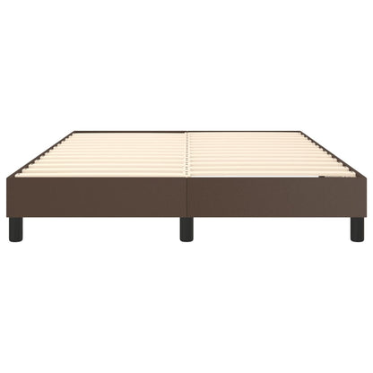 Boxspringframe Kunstleer 140 x 200 cm 25 cm Bruin