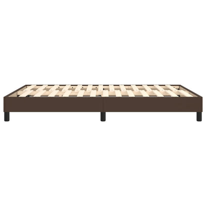 Boxspringframe Kunstleer 140 x 200 cm 25 cm Bruin