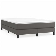 Boxspringframe kunstleer grijs 140x200 cm 140 x 200 cm 25 cm Grijs
