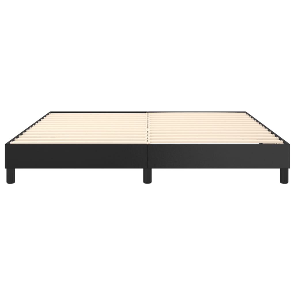 Boxspringframe Kunstleer 160 x 200 cm 25 cm Zwart