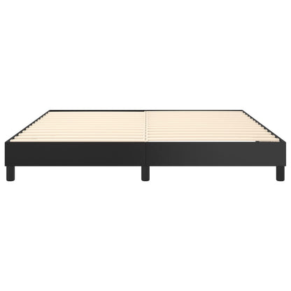Boxspringframe Kunstleer 160 x 200 cm 25 cm Zwart