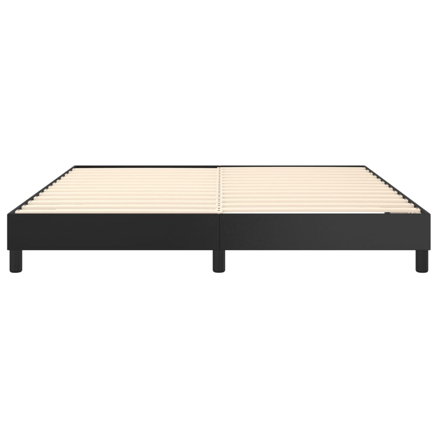 Boxspringframe Kunstleer 160 x 200 cm 25 cm Zwart