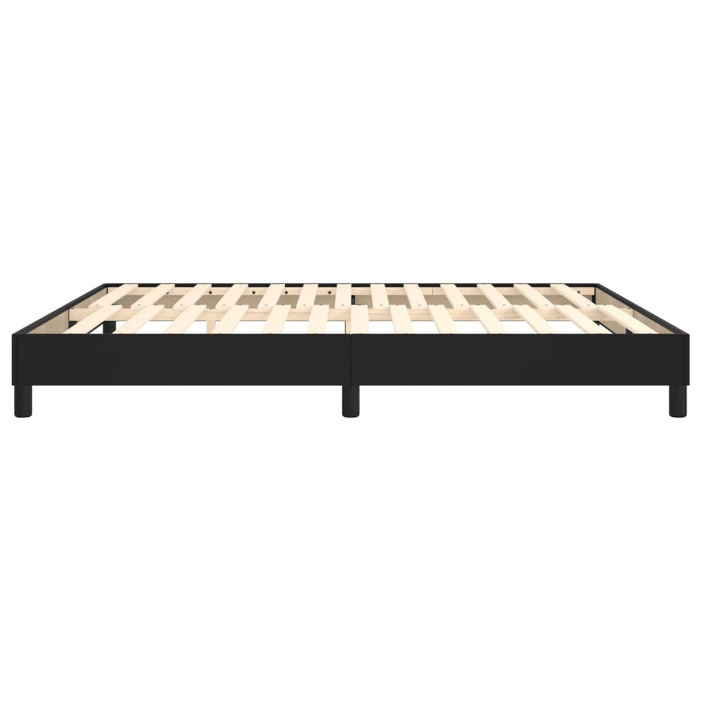 Boxspringframe Kunstleer 160 x 200 cm 25 cm Zwart