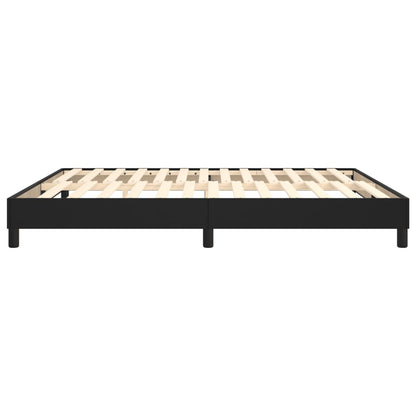 Boxspringframe Kunstleer 160 x 200 cm 25 cm Zwart