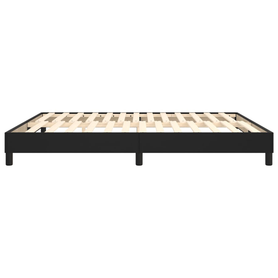 Boxspringframe Kunstleer 160 x 200 cm 25 cm Zwart
