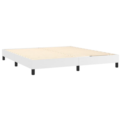 Boxspringframe Kunstleer 160 x 200 cm 25 cm Wit