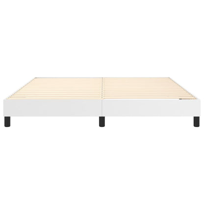 Boxspringframe Kunstleer 160 x 200 cm 25 cm Wit