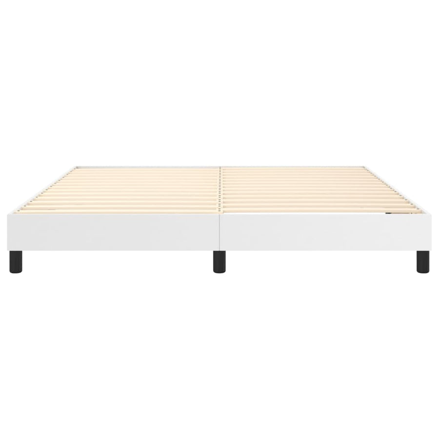Boxspringframe Kunstleer 160 x 200 cm 25 cm Wit