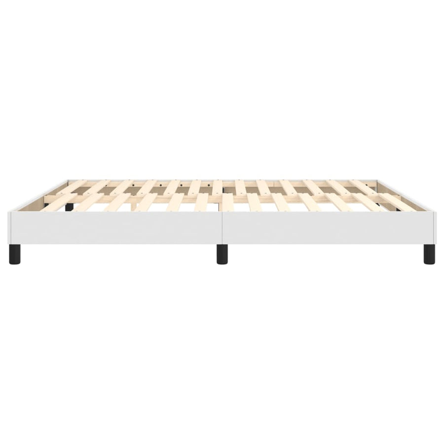 Boxspringframe Kunstleer 160 x 200 cm 25 cm Wit