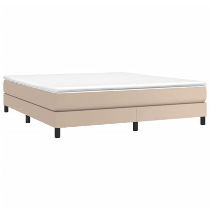 Boxspringframe Kunstleer 160 x 200 cm 25 cm Cappuccino