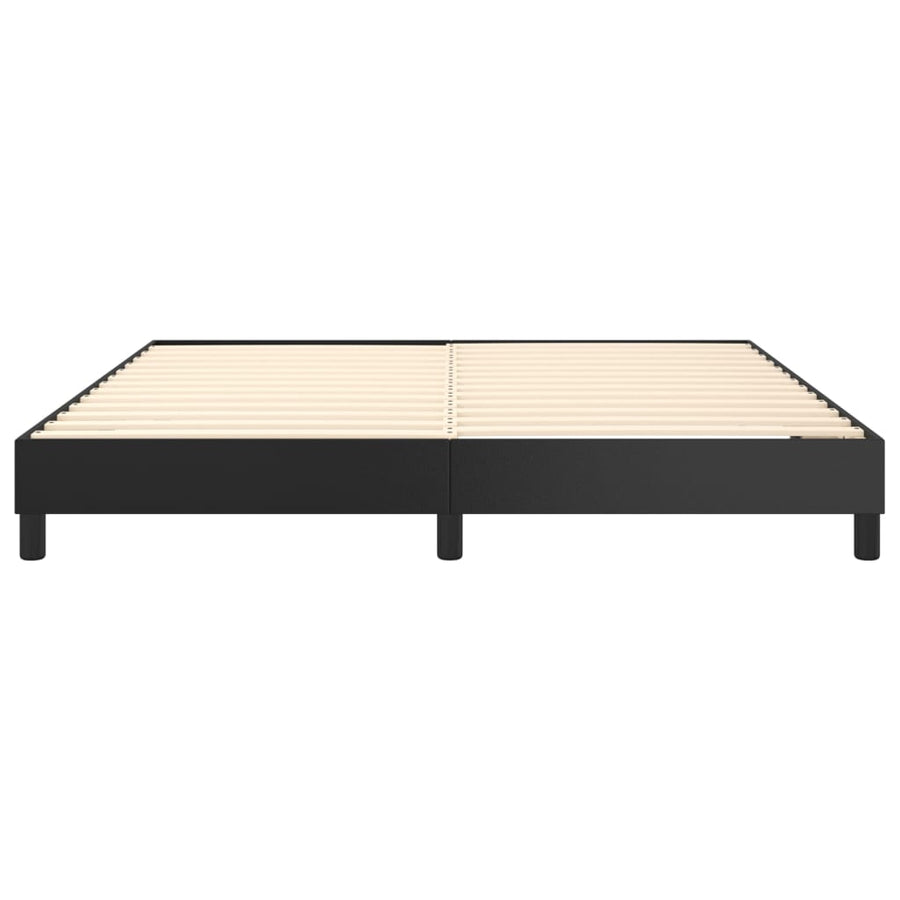 Boxspringframe Kunstleer 180 x 200 cm 25 cm Zwart