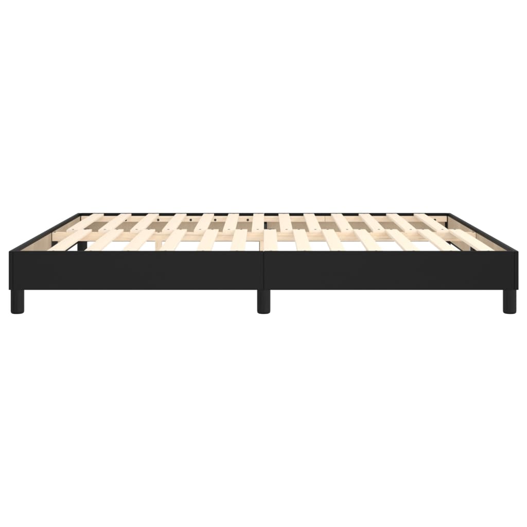 Boxspringframe Kunstleer 180 x 200 cm 25 cm Zwart