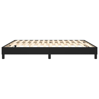 Boxspringframe Kunstleer 180 x 200 cm 25 cm Zwart