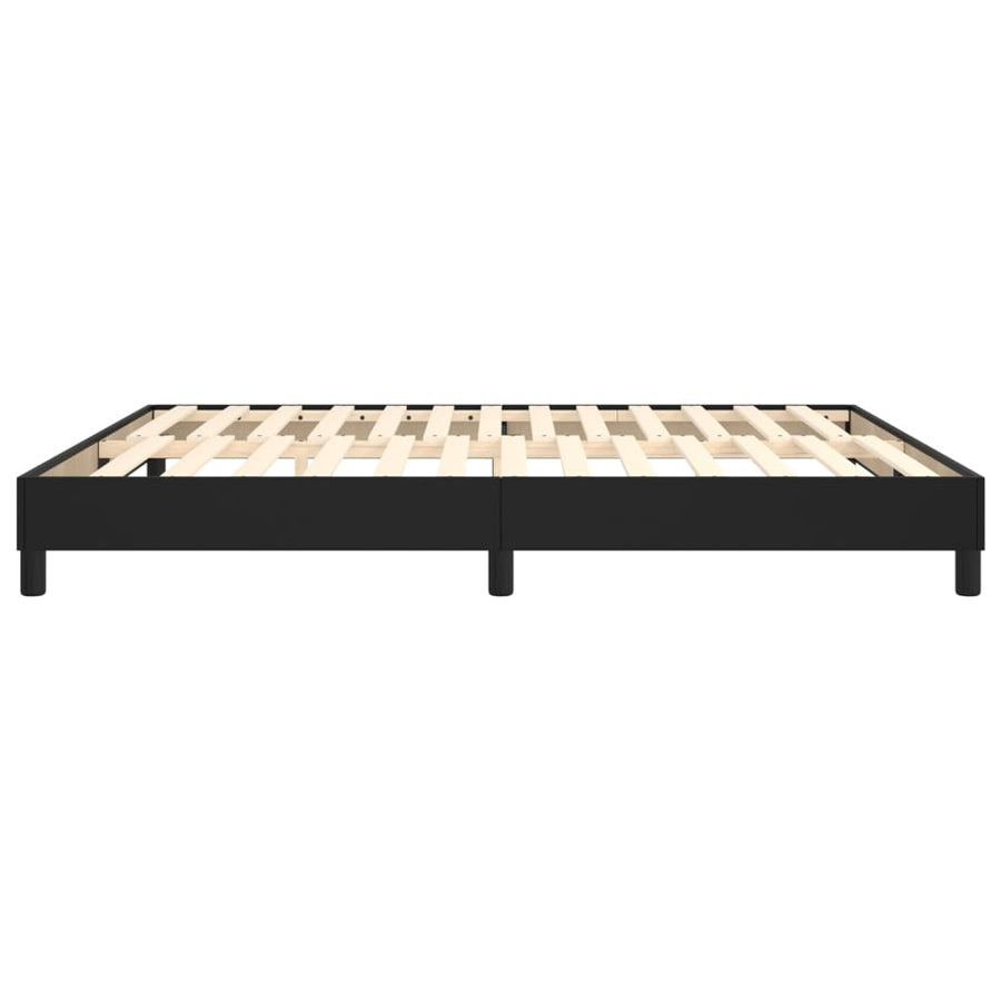Boxspringframe Kunstleer 180 x 200 cm 25 cm Zwart