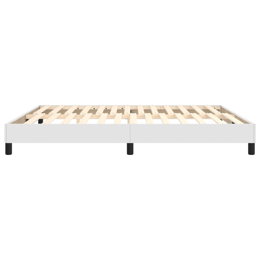 Boxspringframe Kunstleer 180 x 200 cm 25 cm Wit